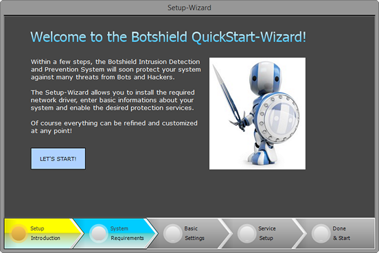 Screenshot Botshield Setup-Wizard 1